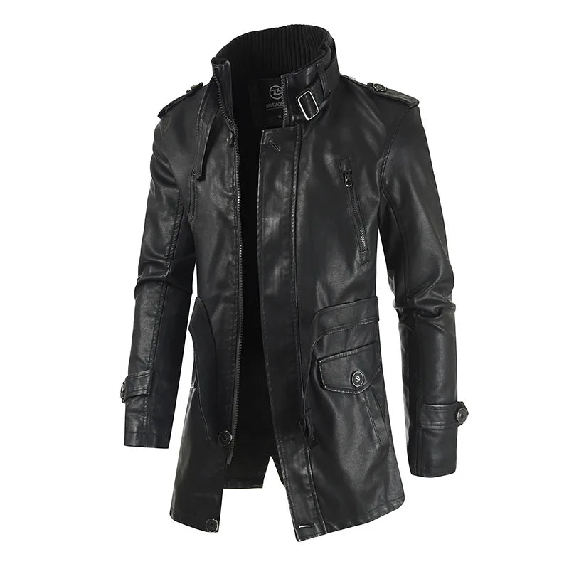 Men's Genuine Leather Jacket LS