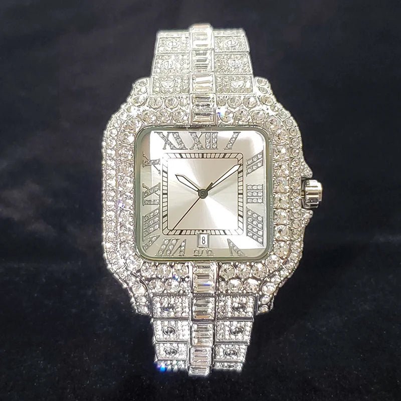 WEISIKAI Luxury Diamond Iced Out Quartz Watch - THE CLASSICS #carrollclassics
