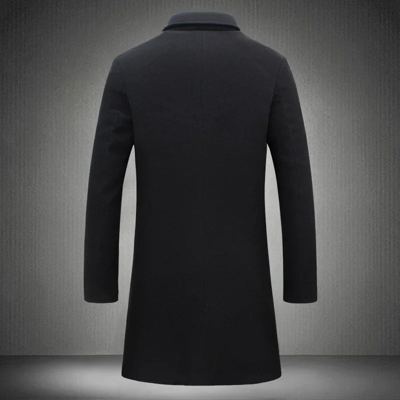 FASHION Long Single-breasted Casual Style Trench Coat