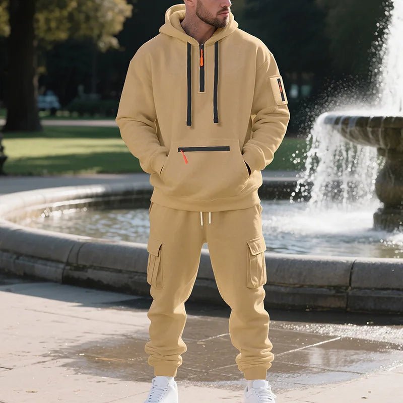 Men's  2 Piece Long Sleeve Sport Tracksuit