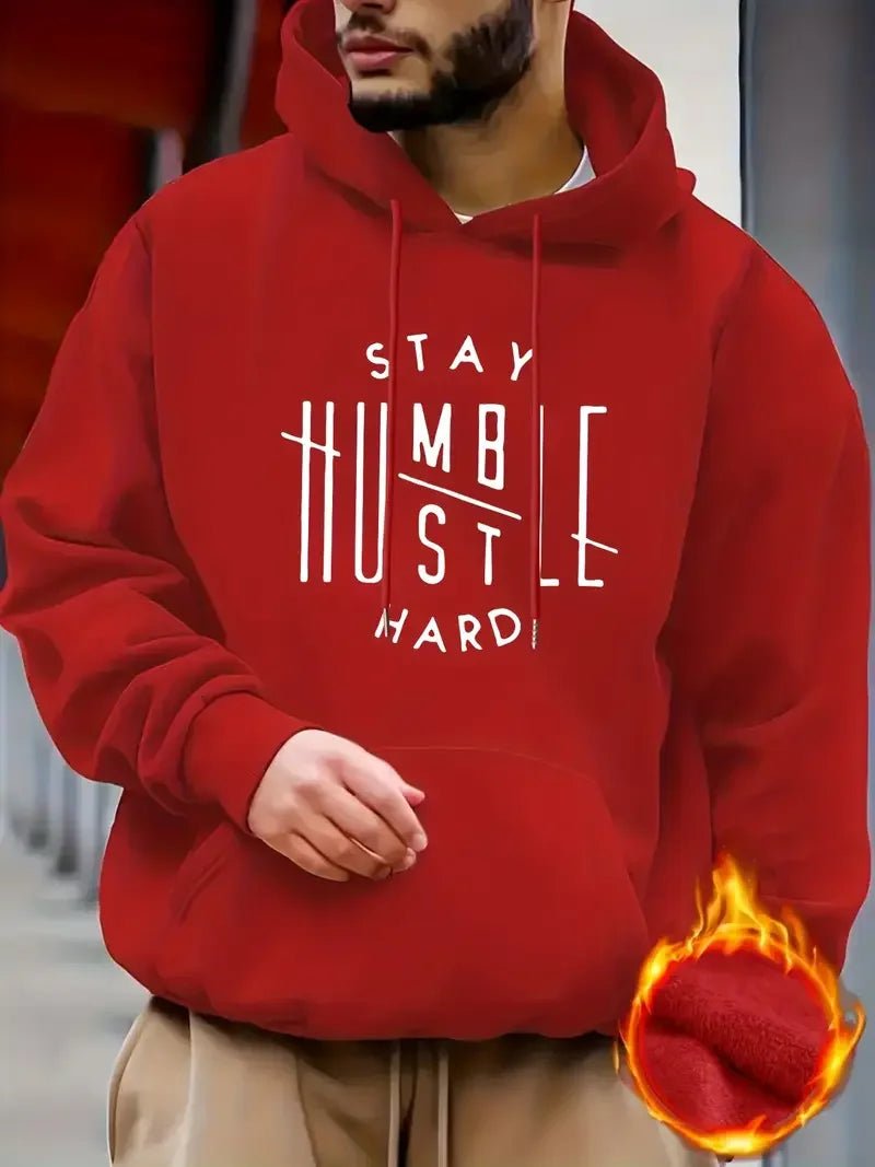 Men's Inspirational Hoodie - "Stay Humble"
