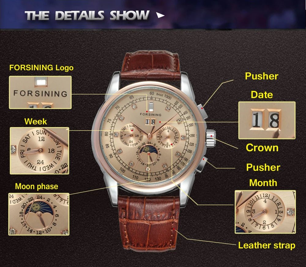 FORSINING Elegant Wristwatches