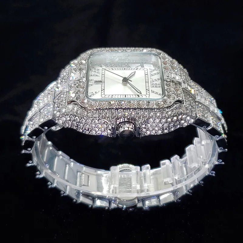 WEISIKAI Luxury Diamond Iced Out Quartz Watch - THE CLASSICS #carrollclassics