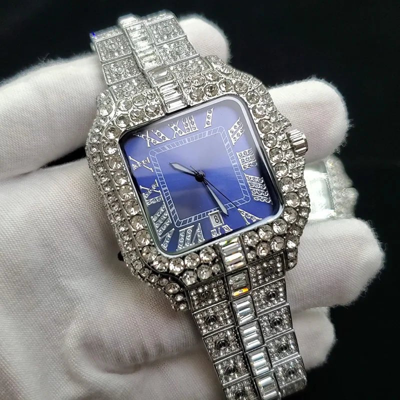 WEISIKAI Luxury Diamond Iced Out Quartz Watch - THE CLASSICS #carrollclassics