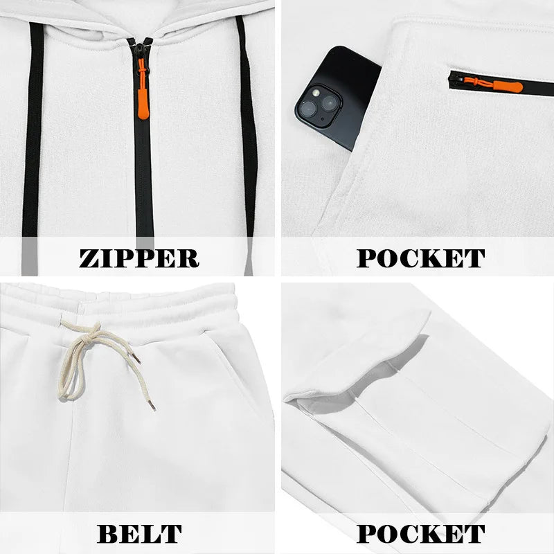 Men's  2 Piece Long Sleeve Sport Tracksuit