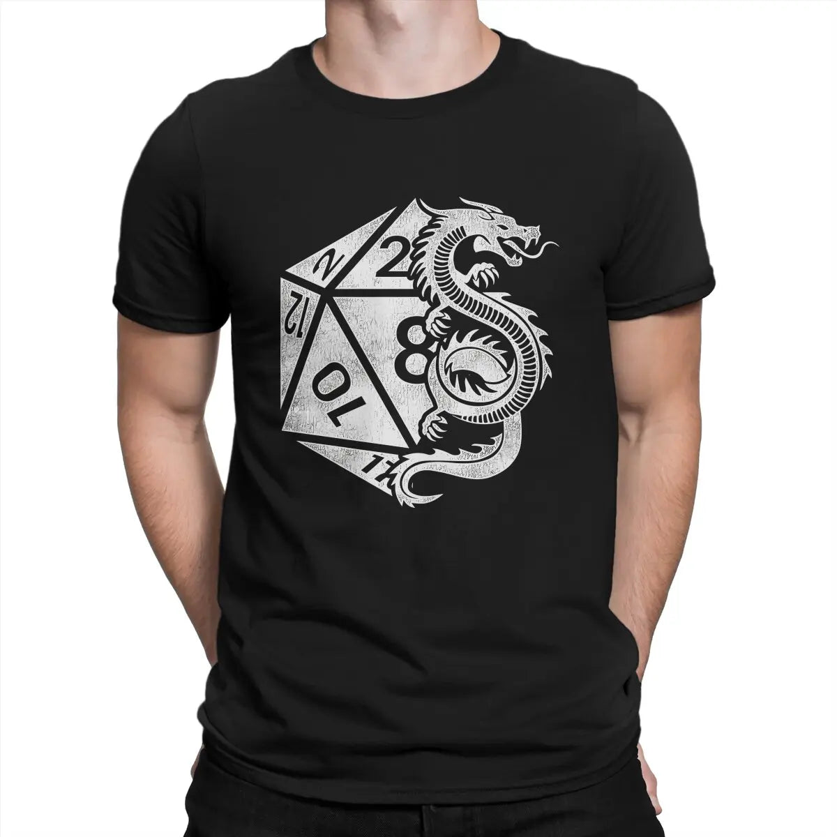 Dragon Poly Dice D20 Dungeon T-shirt