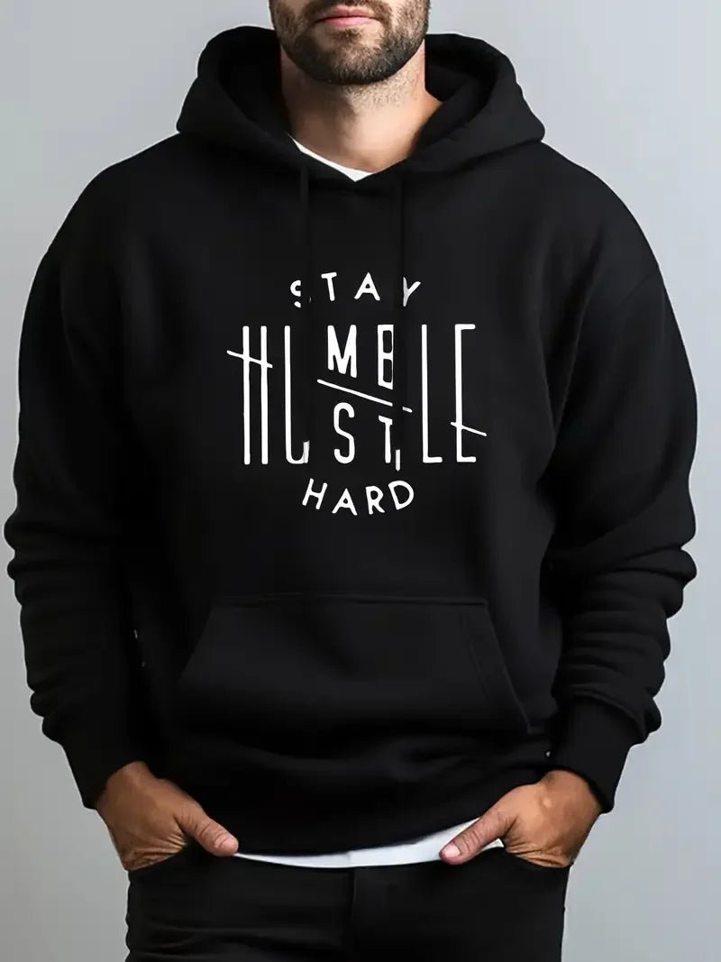 Men's Inspirational Hoodie - "Stay Humble"