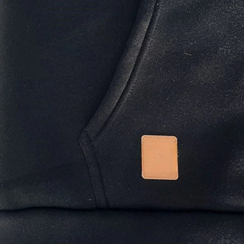 DC long-sleeved zippered pocket pullover hoodie