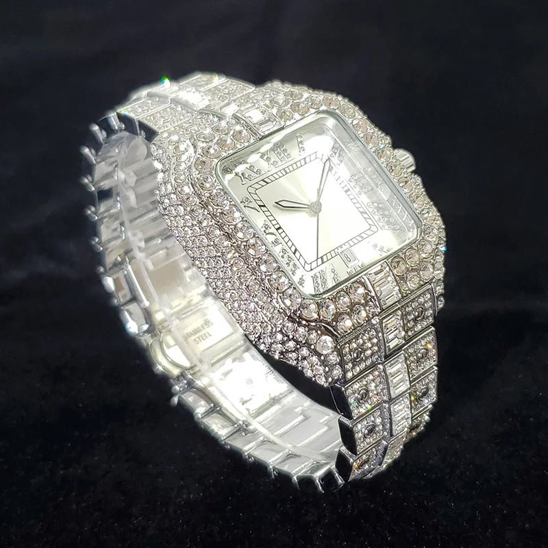 WEISIKAI Luxury Diamond Iced Out Quartz Watch - THE CLASSICS #carrollclassics