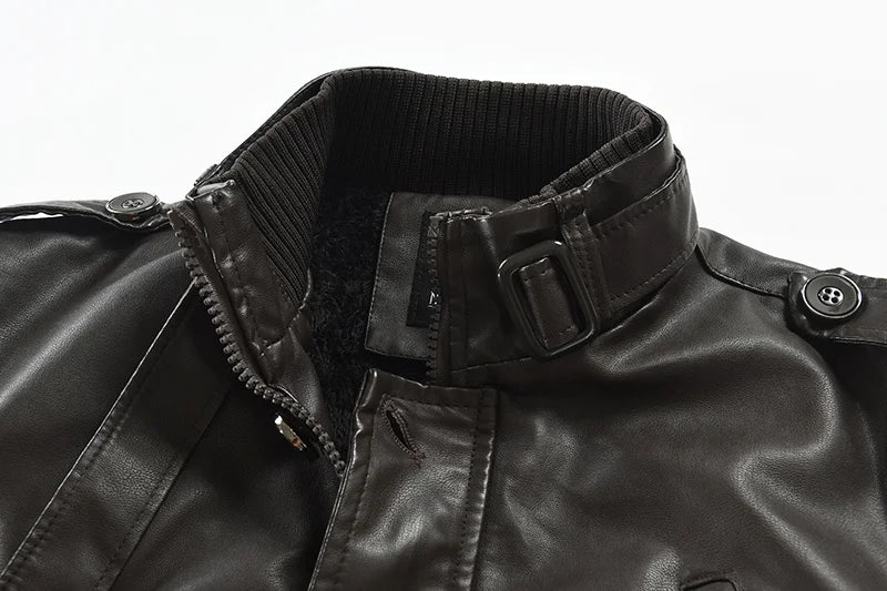 Men's Genuine Leather Jacket LS