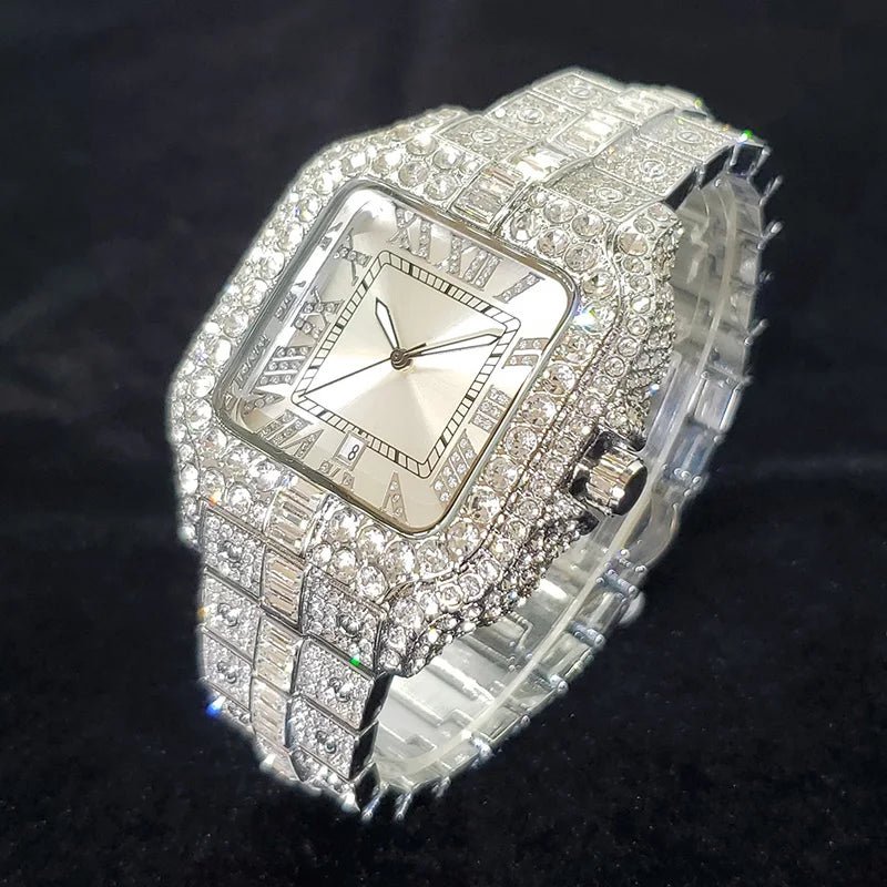WEISIKAI Luxury Diamond Iced Out Quartz Watch - THE CLASSICS #carrollclassics
