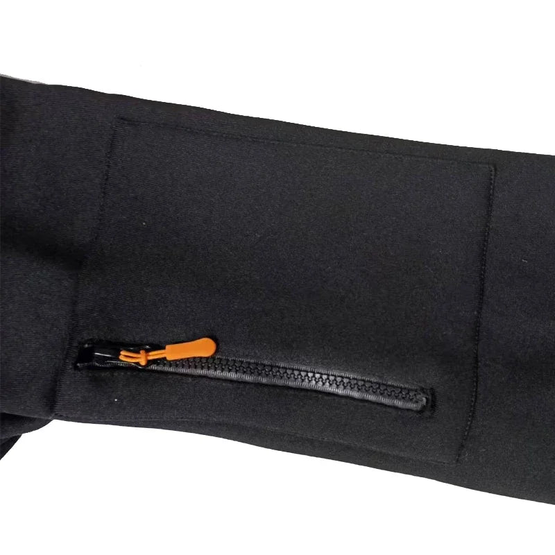 DC long-sleeved zippered pocket pullover hoodie