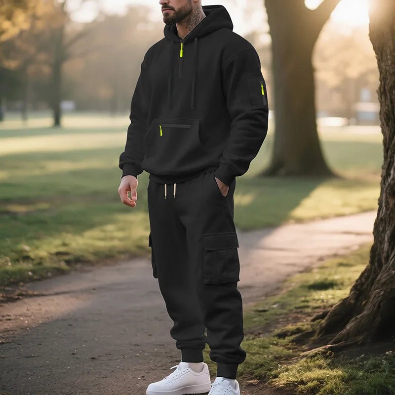 Men's  2 Piece Long Sleeve Sport Tracksuit