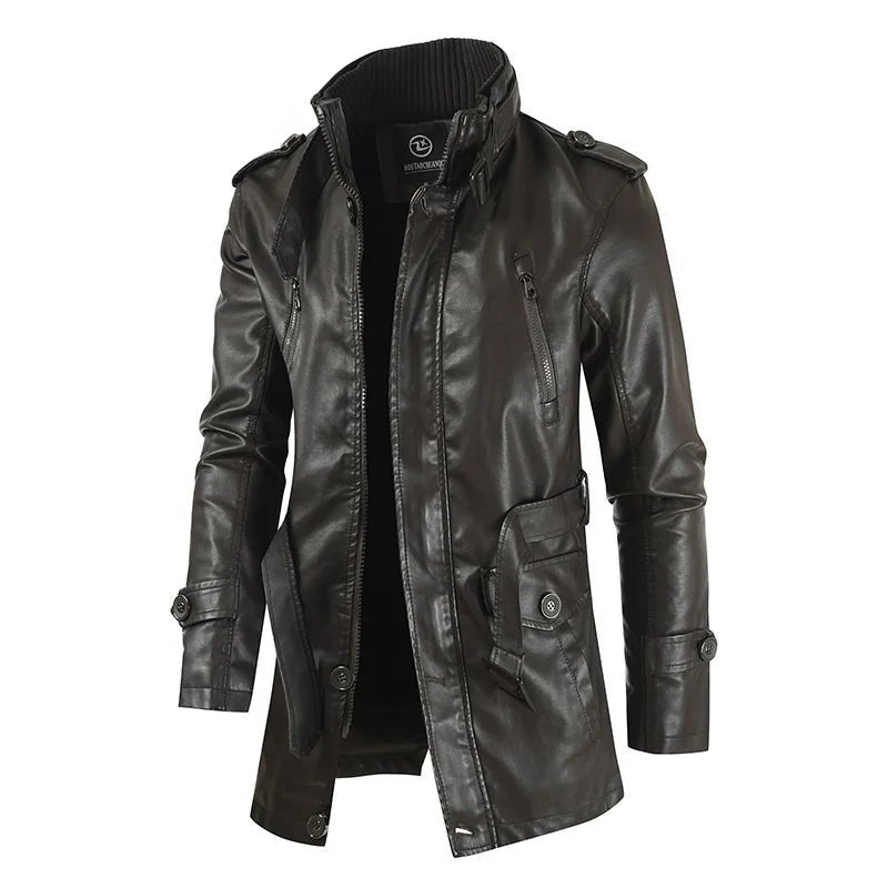 Men's Genuine Leather Jacket LS