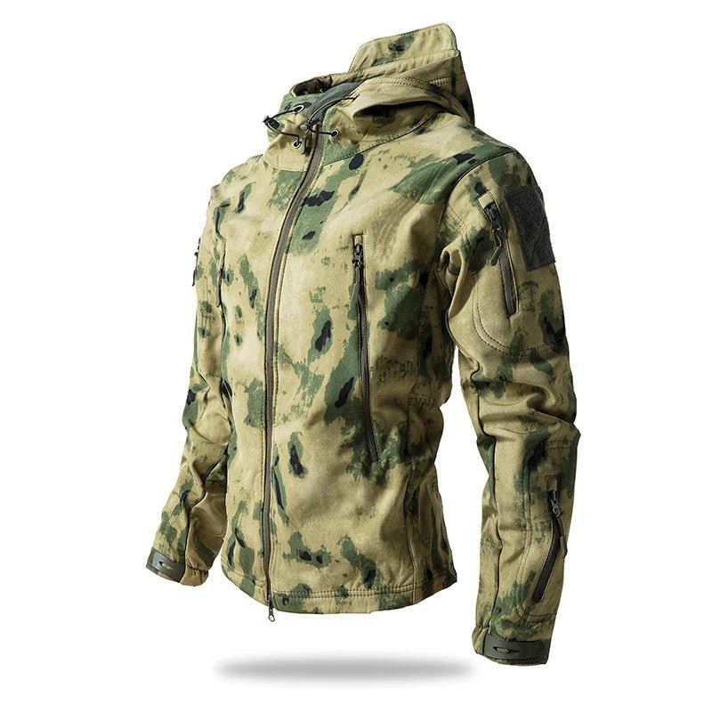 Tactical Men Waterproof Fleece Hooded Camouflage Coat