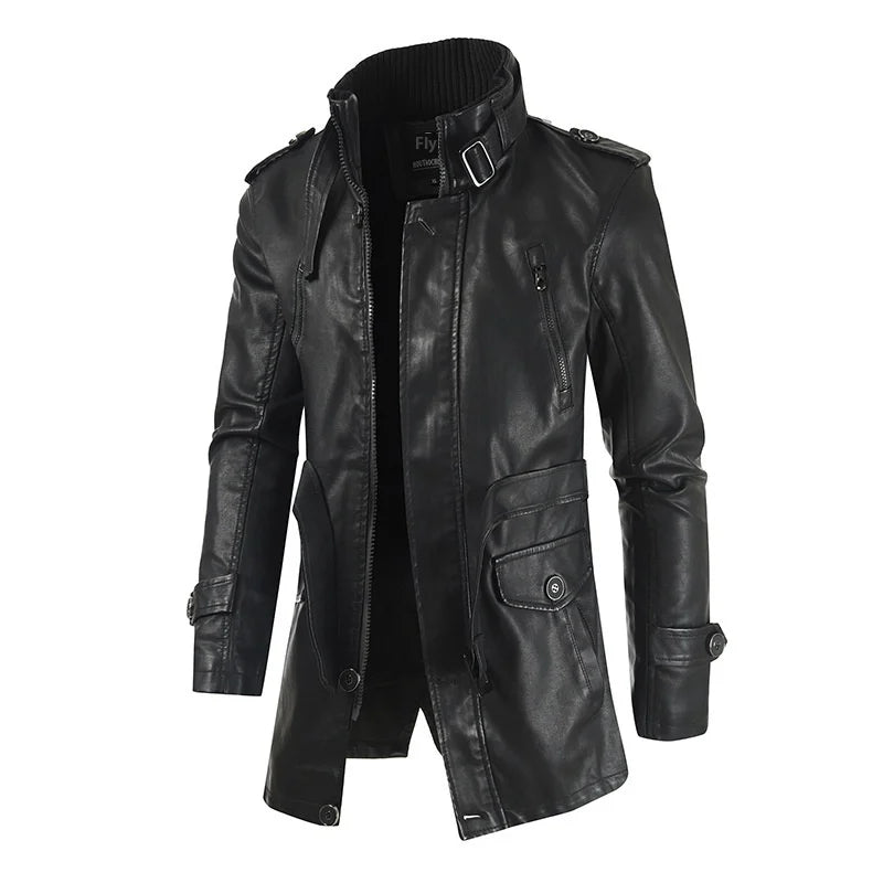 Men's Genuine Leather Jacket LS