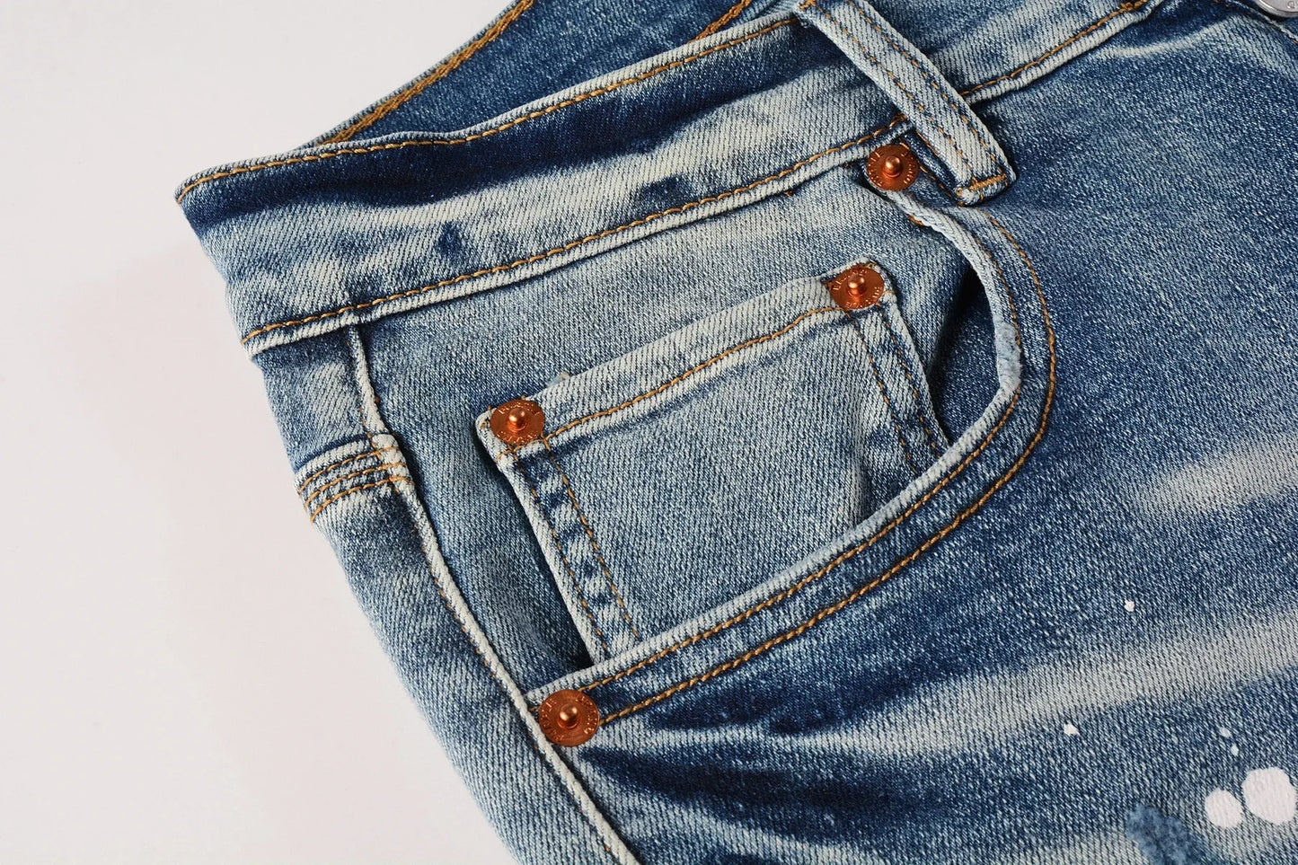 PURPLE BRAND Ripped Distressed Skinny Jeans