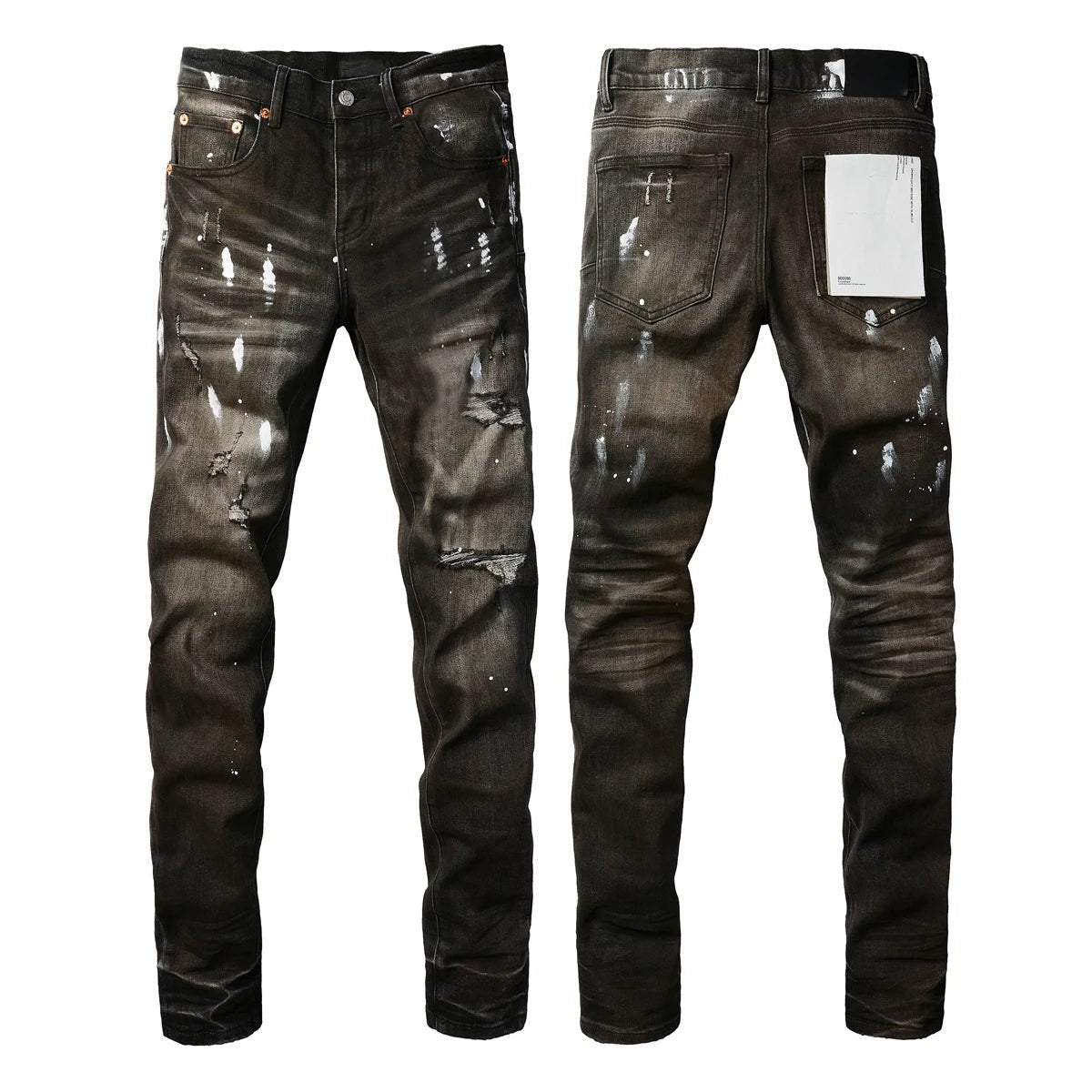 PURPLE BRAND Ripped Distressed Skinny Jeans